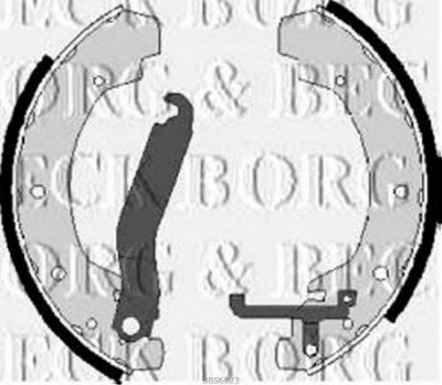 BORG & BECK bbs6023 -  Комплект тормозных колодок
